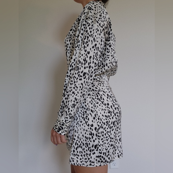 Zara brand new  small animal print wrap dress - Picture 3 of 5